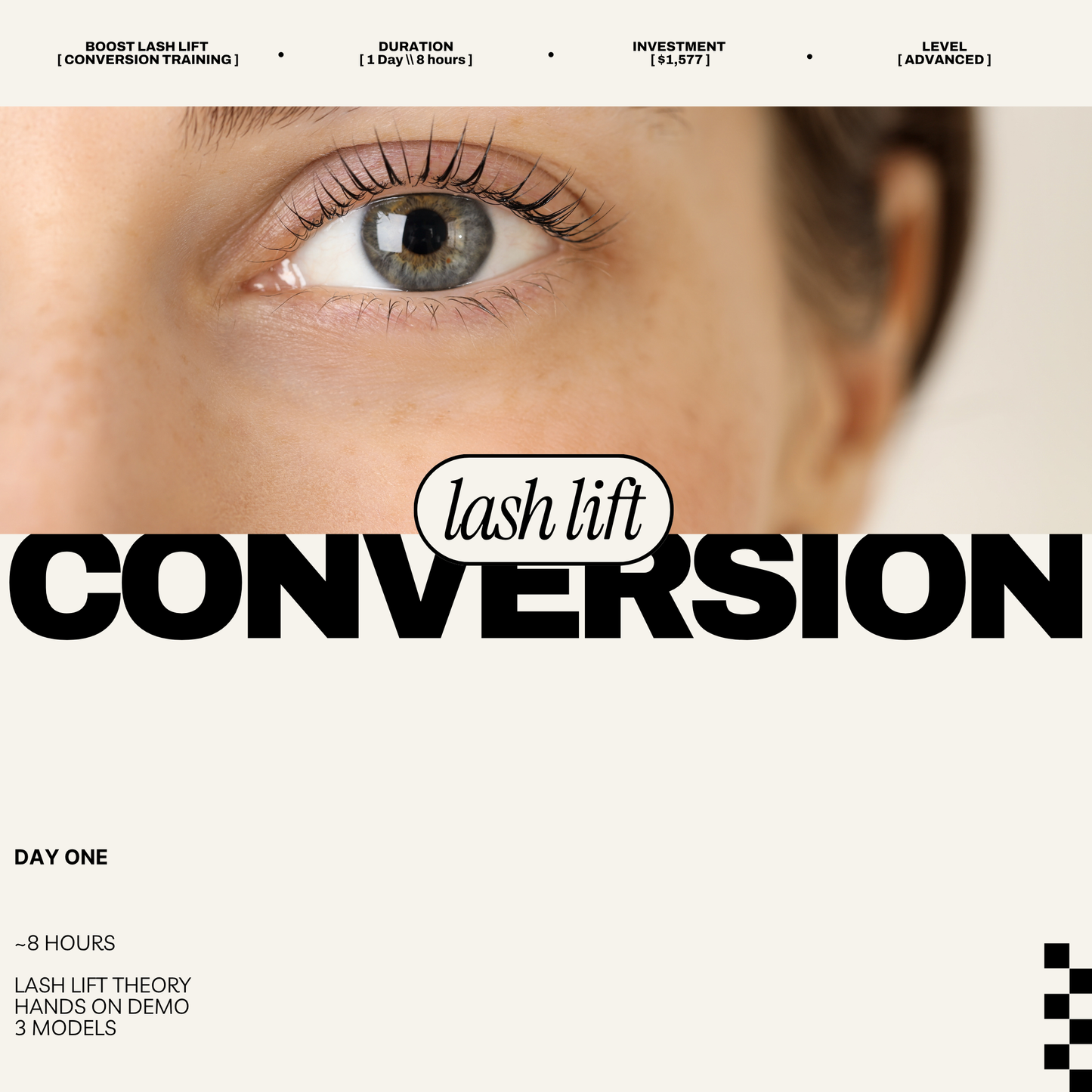 BOOST | 1:1 Lash Lift Training