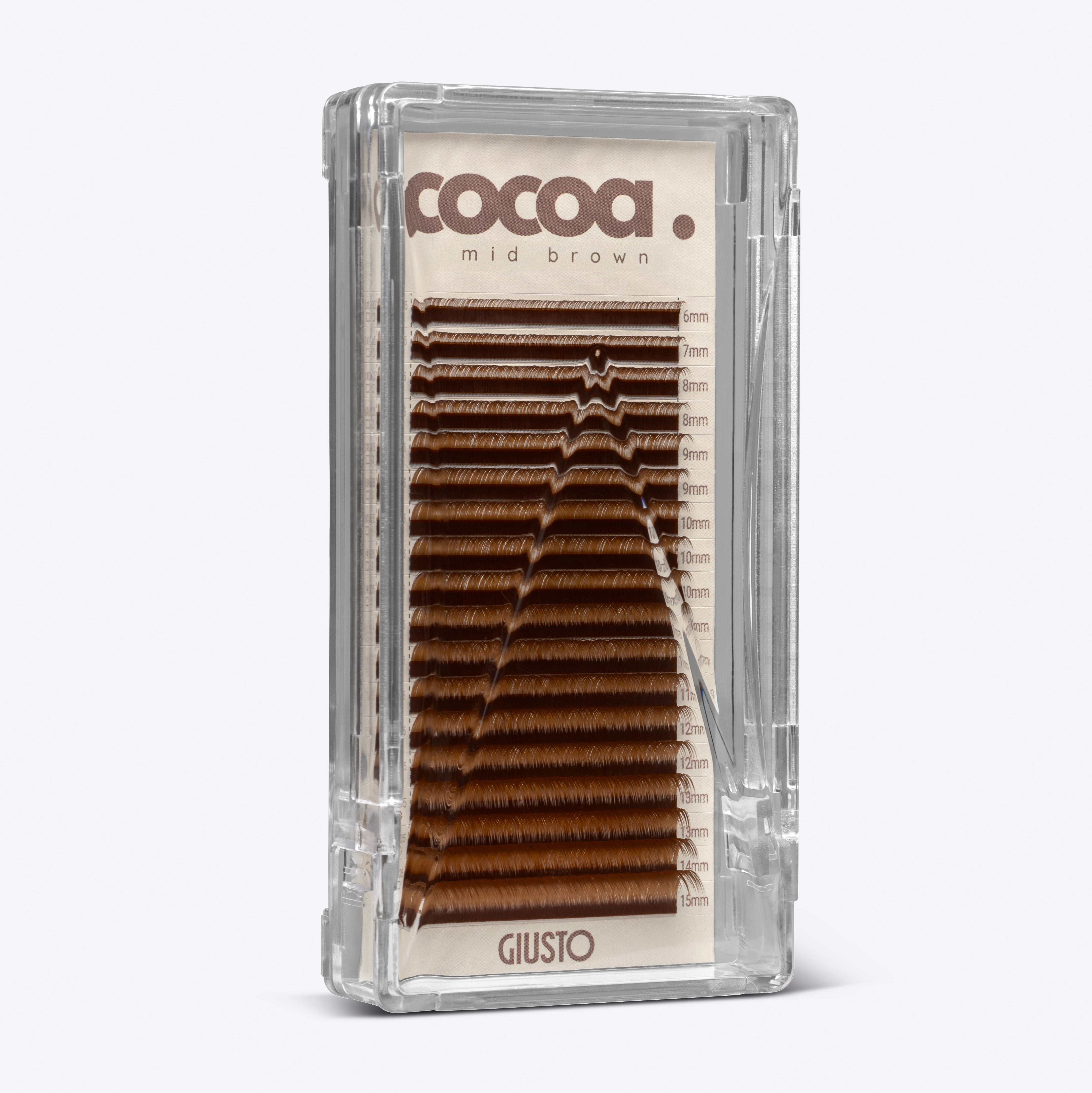 Cocoa. Brown Lashes | .05 – Giusto Beauty