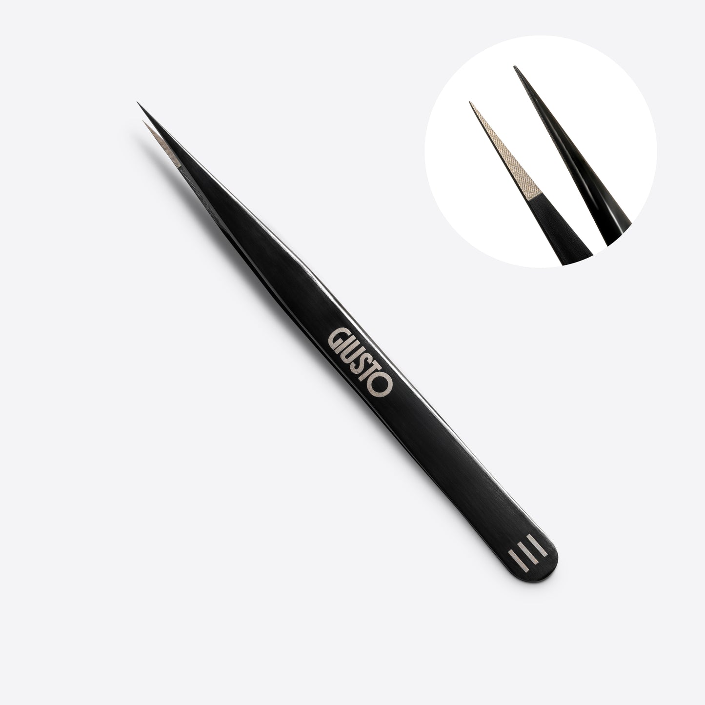 III - Straight Fiber Tip Tweezers