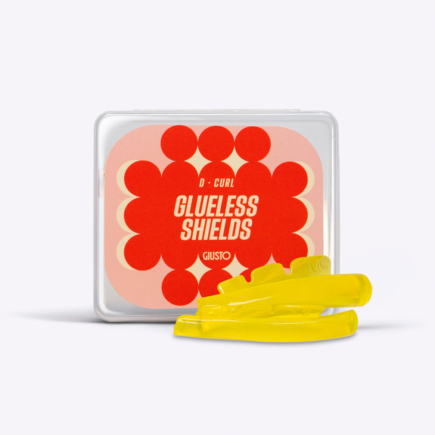 Glueless lash lift shields, D curl