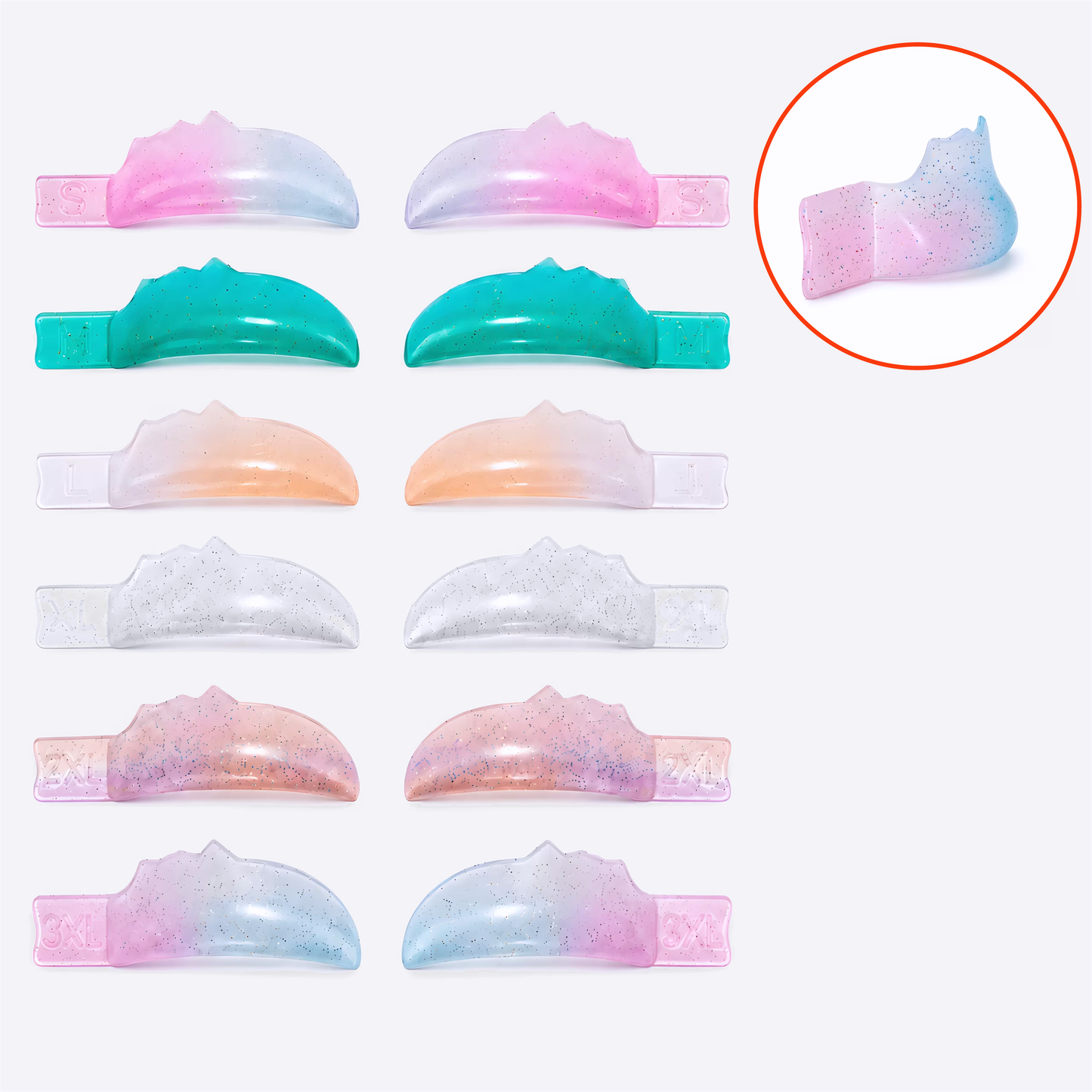 Glueless Shields | Teardrop (LU Curl)