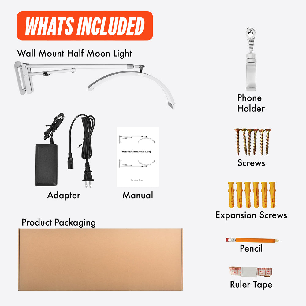 
                      
                        LED Half Moon Light + Wall Mount 2.0
                      
                    